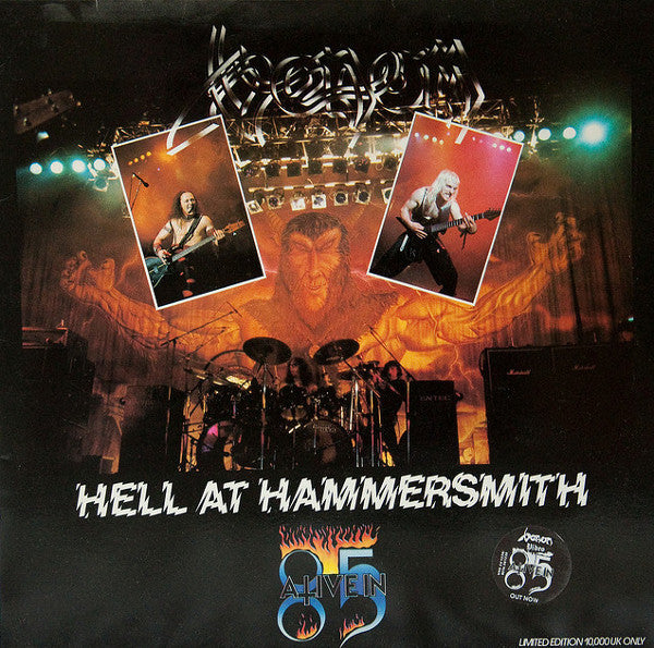 Venom (8) : Hell At Hammersmith EP (12", EP, Ltd)