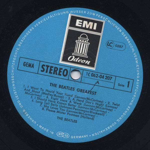 The Beatles : The Beatles' Greatest (LP, Comp, RE)