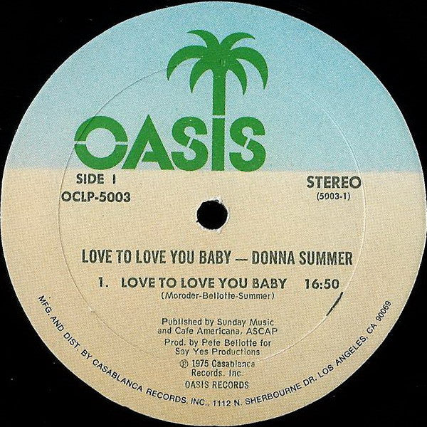 Donna Summer : Love To Love You Baby (LP, Album, Rai)