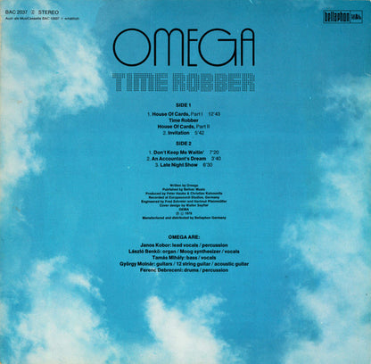 Omega (5) : Time Robber (LP, Album, RP)