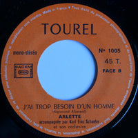 Arlette Zola : J'ai Trop Besoin D'un Homme (7", Mono)