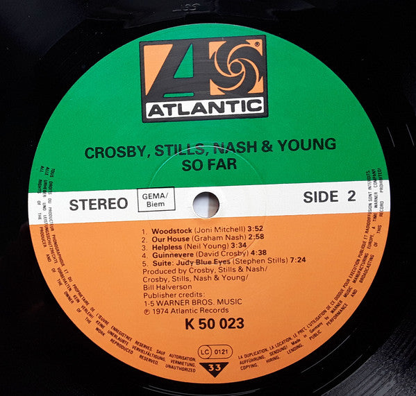 Crosby, Stills, Nash & Young : So Far (LP, Comp, RE)