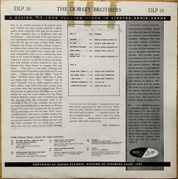 The Dorsey Brothers' Original Orchestra* : Their Shining Hour (LP, Comp, Mono)