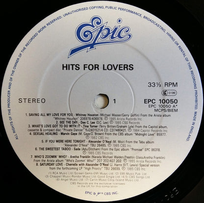 Various : Hits For Lovers (LP, Comp)