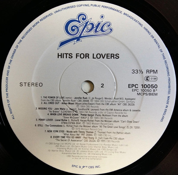 Various : Hits For Lovers (LP, Comp)