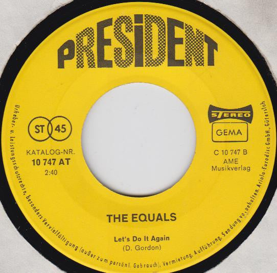 The Equals : Funky Funky / Let's Do It Again (7", Single)