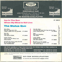 The Status Quo* : Ice In The Sun (7", Single)