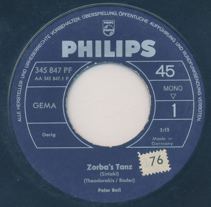 Peter Beil : Zorba's Tanz (7", Single)