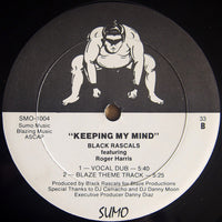 Black Rascals Featuring Roger Harris (3) : Keeping My Mind (12")