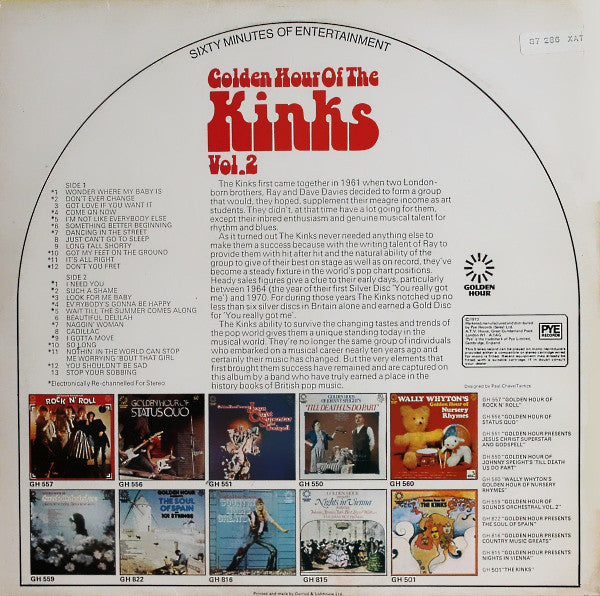 The Kinks : Golden Hour Of The Kinks Vol. 2 (LP, Comp)