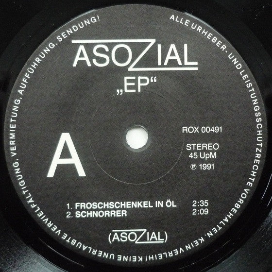 Asozial : EP (7", EP)