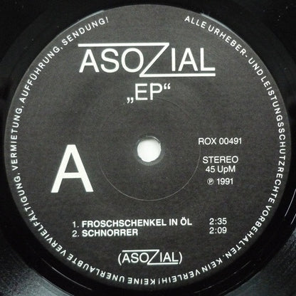 Asozial : EP (7", EP)