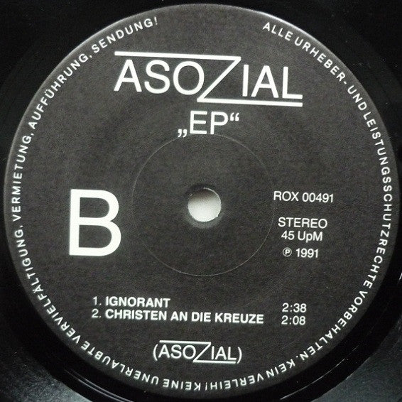 Asozial : EP (7", EP)