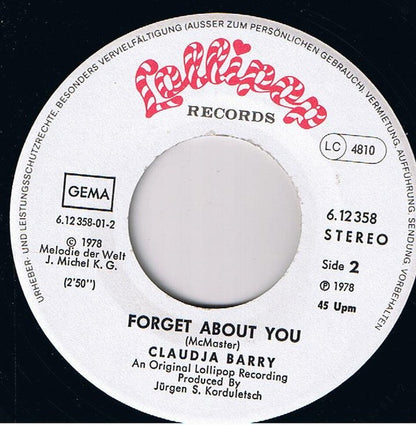 Claudja Barry : Down By The Water (7", Single)