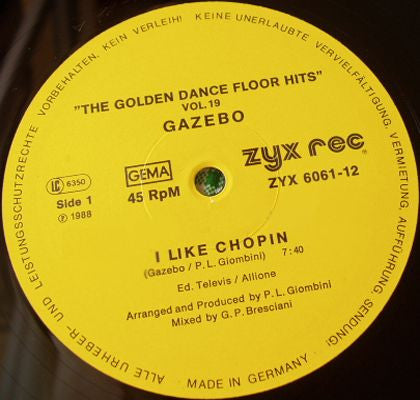 Gazebo / Savage : The Golden Dance-Floor Hits Vol. 19 (12")