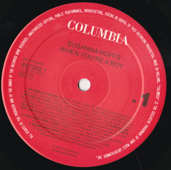 Susanna Hoffs : When You're A Boy (LP, Album)