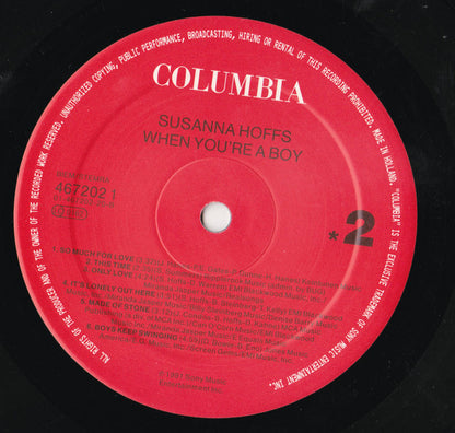 Susanna Hoffs : When You're A Boy (LP, Album)