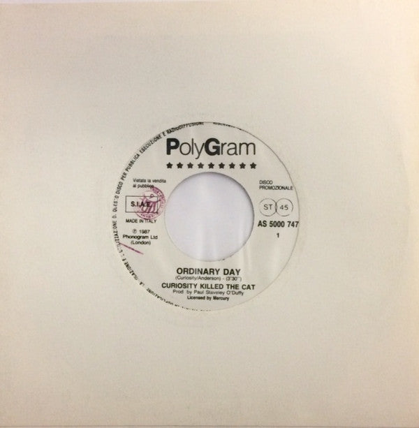 The Cure / Curiosity Killed The Cat : Why Can't I Be You? / Ordinary Day (7", Jukebox, Promo)