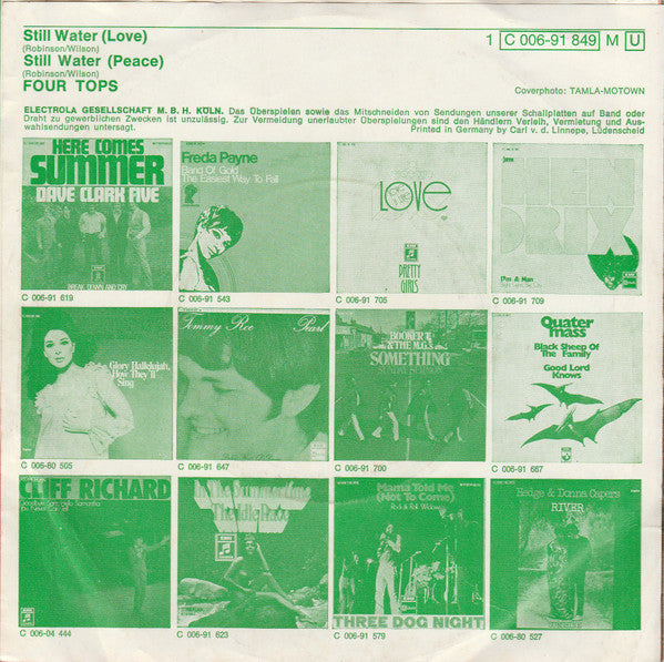 Four Tops : Still Water (7", Single, Mono)