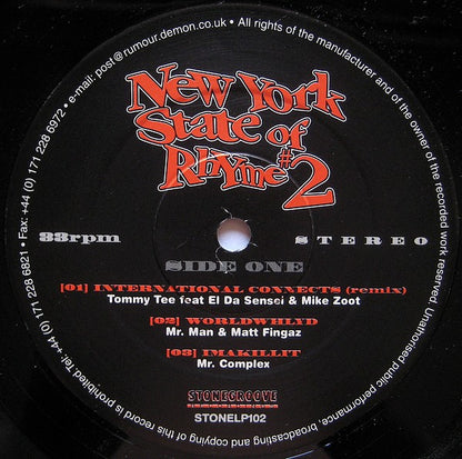 Various : New York State Of Rhyme #2 (2xLP, Comp)
