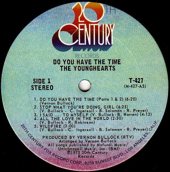 The Younghearts : Do You Have The Time (LP, Album)