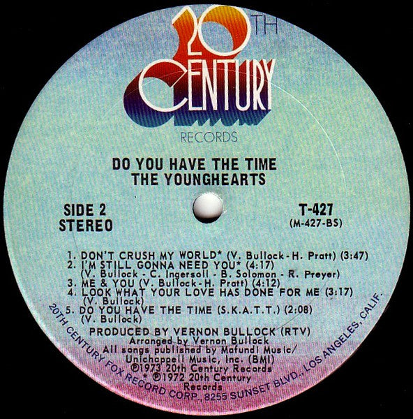 The Younghearts : Do You Have The Time (LP, Album)