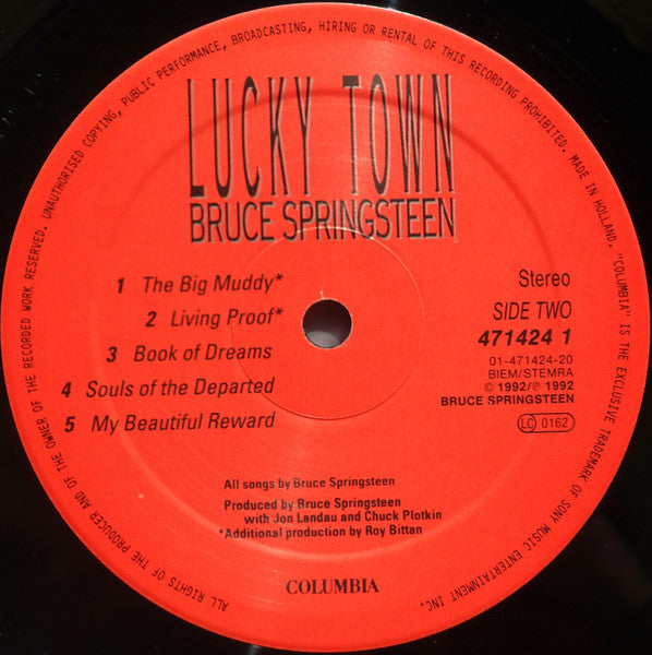 Bruce Springsteen : Lucky Town (LP, Album)