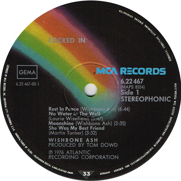 Wishbone Ash : Locked In (LP, Album, Non)