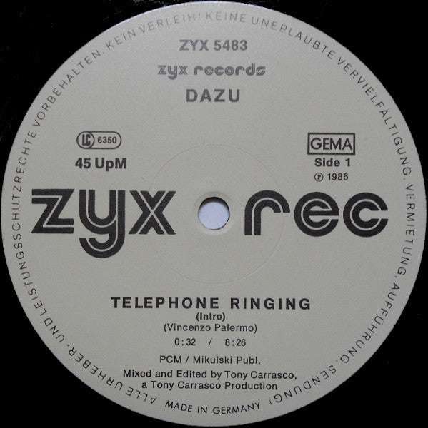 Dazu : Telephone Ring (12")