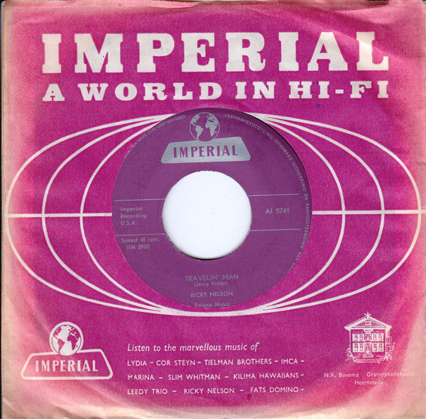 Ricky Nelson (2) : Travelin' Man / Hello Mary Lou (7", Single)