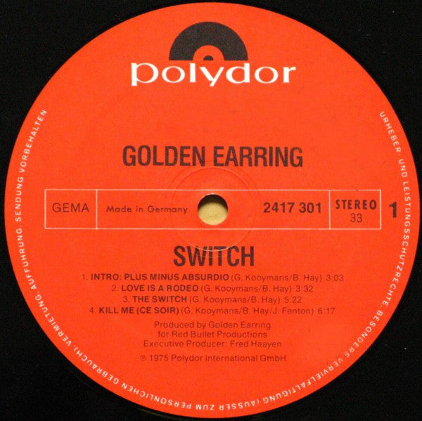 Golden Earring : Switch (LP, Album)