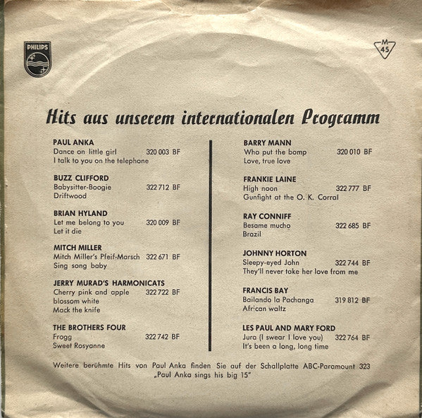 Johnny Hallyday : High School Confidential (7", Single, Mono)
