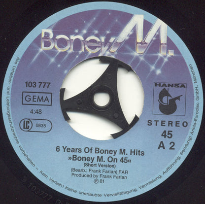 Boney M. : Little Drummer Boy / 6 Years Of Boney M. Hits "Boney M. On 45" (Short Version) (7", Single)