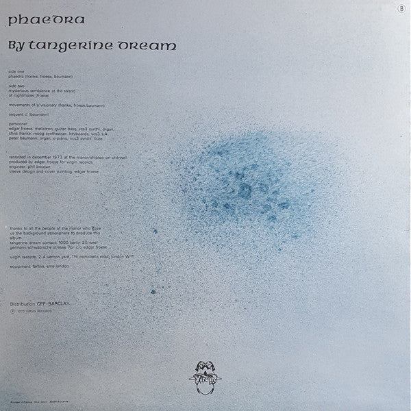 Tangerine Dream : Phaedra (LP, Album)