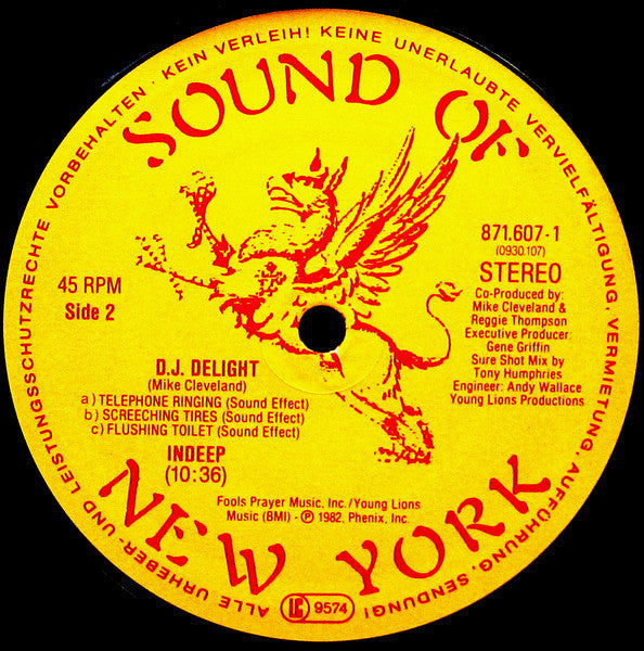 Indeep : Last Night A D.J. Saved My Life (12", Maxi, RE)
