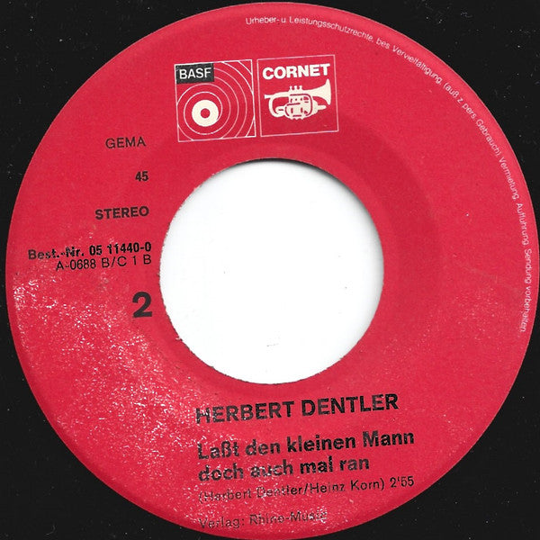 Herbert Dentler : Es Soll Keiner Sagen (7", Single)
