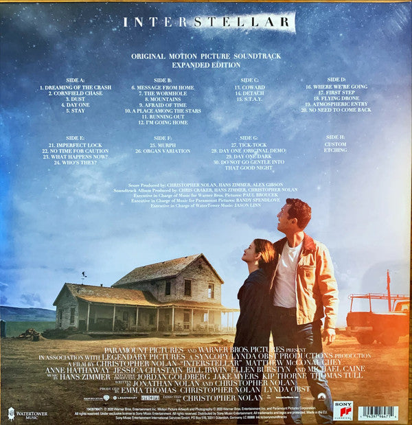 Hans Zimmer : Interstellar (Original Motion Picture Soundtrack) (3xLP + LP, S/Sided, Etch + Album, RE, Exp)