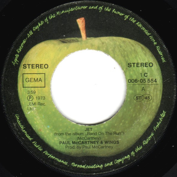 Wings (2) : Jet (7", Single, Pur)