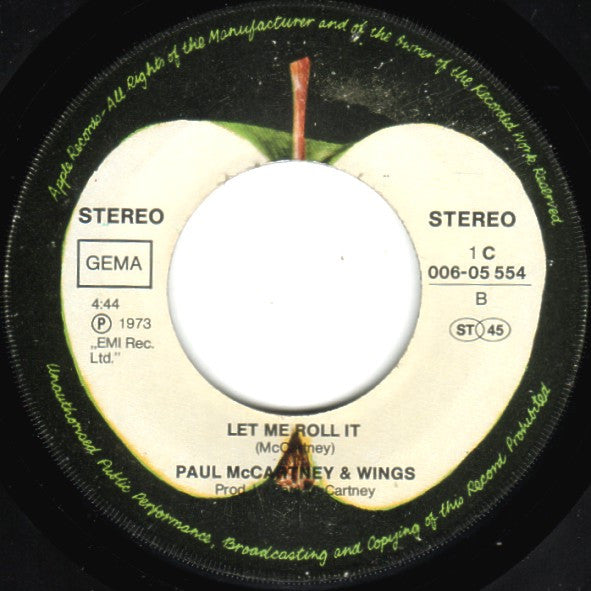 Wings (2) : Jet (7", Single, Pur)