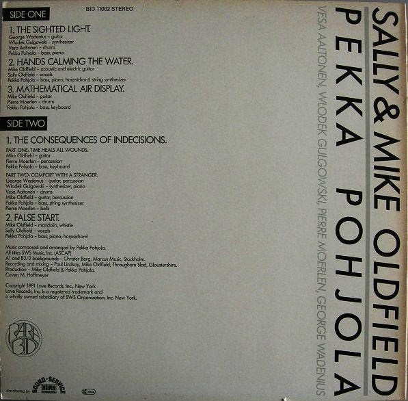 Sally* & Mike Oldfield, Pekka Pohjola : Sally & Mike Oldfield, Pekka Pohjola (LP, Album, RE)