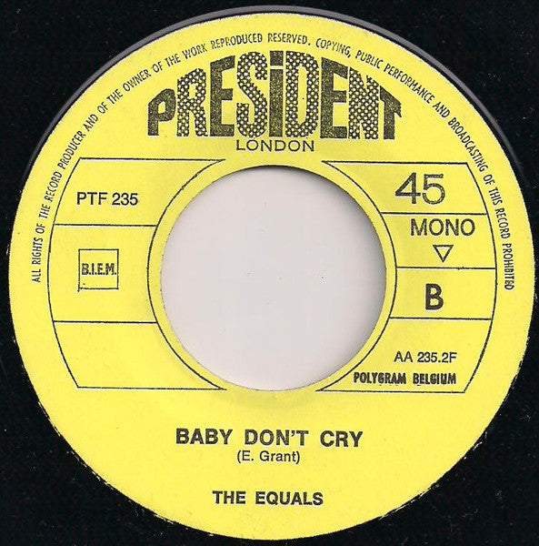 The Equals : Green Light (7", Single, Mono)