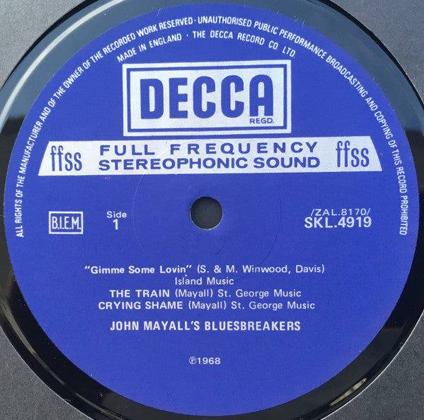 John Mayall : The Diary Of A Band Volume Two (LP, Album, RE)