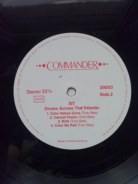 Xit (4) : Drums Across The Atlantic (LP, Album)