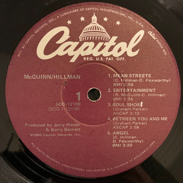 McGuinn* / Hillman* : McGuinn-Hillman (LP, Album, Win)