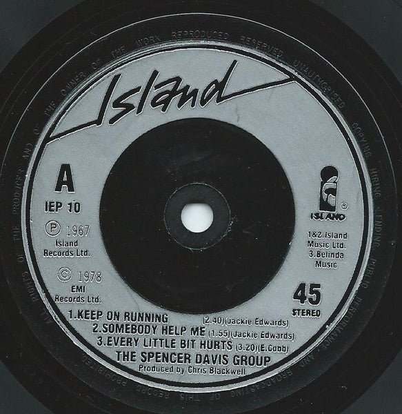 The Spencer Davis Group : The Spencer Davis Group (7", EP, Comp)