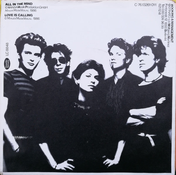 Number Nine* : All In The Mind / Love Is Calling (7", Single)