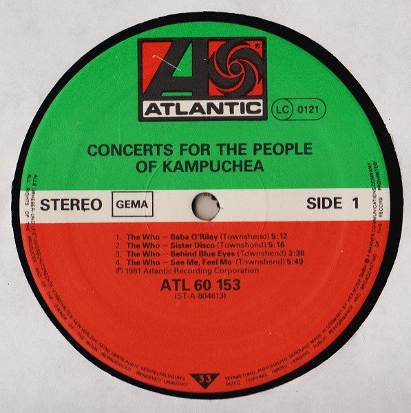 Various : Concerts For The People Of Kampuchea (2xLP)