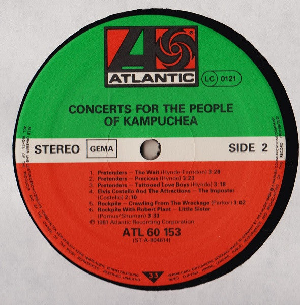 Various : Concerts For The People Of Kampuchea (2xLP)