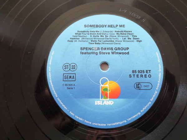 Spencer Davis Group* Featuring Steve Winwood : Somebody Help Me (LP, Comp, RE)