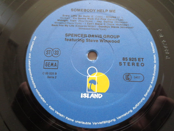 Spencer Davis Group* Featuring Steve Winwood : Somebody Help Me (LP, Comp, RE)